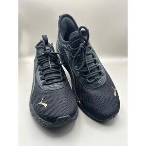 PUMA Amplifier Speckle Womens Lace Up Black Sneakers 399145 Size US 9